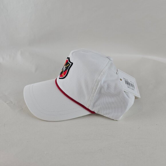 19th Hole Hat Mens Adjustable White Golf Cap American Needle Crest Shield Rope - Picture 4 of 9